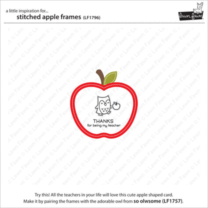 Lawn Fawn - Stitched Apple Frames