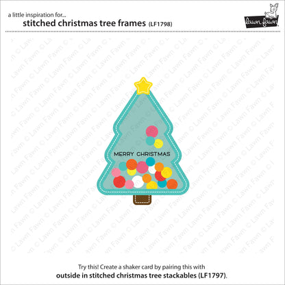 Lawn Fawn - Stitched Christmas Tree Frames