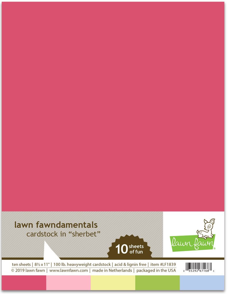 Lawn Fawn - Sherbet Pack Cardstock