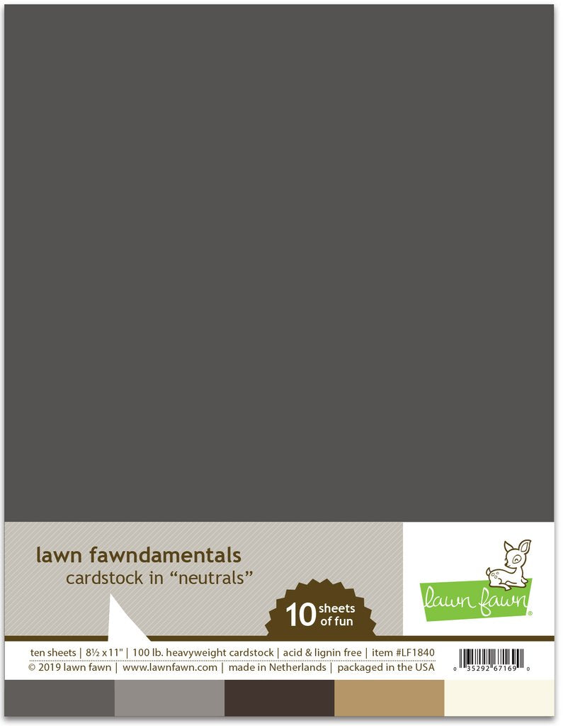 Lawn Fawn - Neutral Pack Cardstock