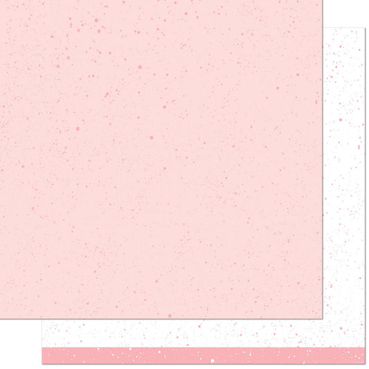 Lawn Fawn - Spiffy Speckles - Strawberry Frosting 12x12"