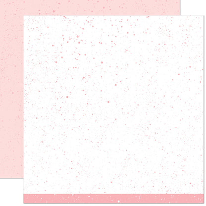 Lawn Fawn - Spiffy Speckles - Strawberry Frosting 12x12"