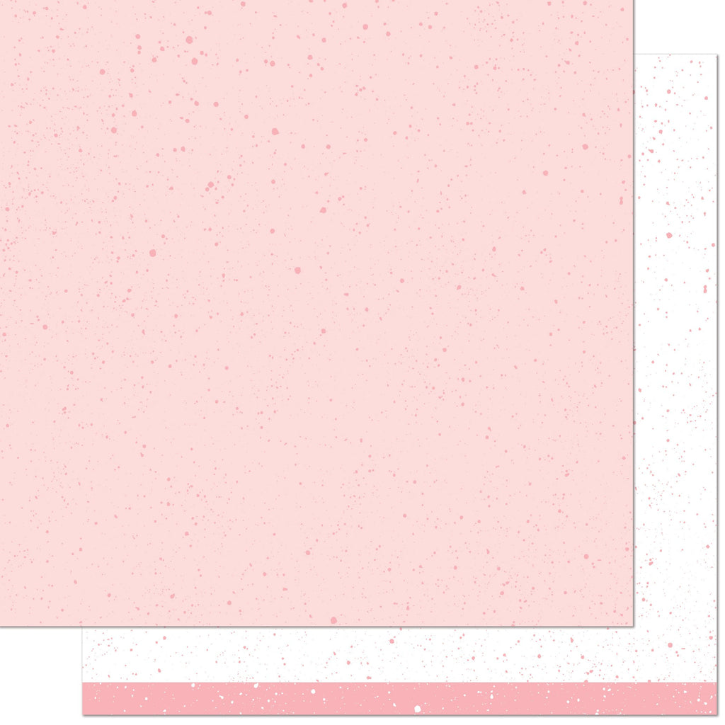 Lawn Fawn - Spiffy Speckles - Strawberry Frosting 12x12"