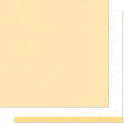 Lawn Fawn - Spiffy Speckles - Ripe Banana 12x12"