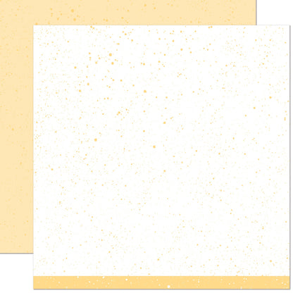 Lawn Fawn - Spiffy Speckles - Ripe Banana 12x12"
