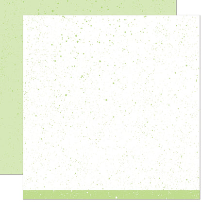 Lawn Fawn - Spiffy Speckles - Pesto 12x12"