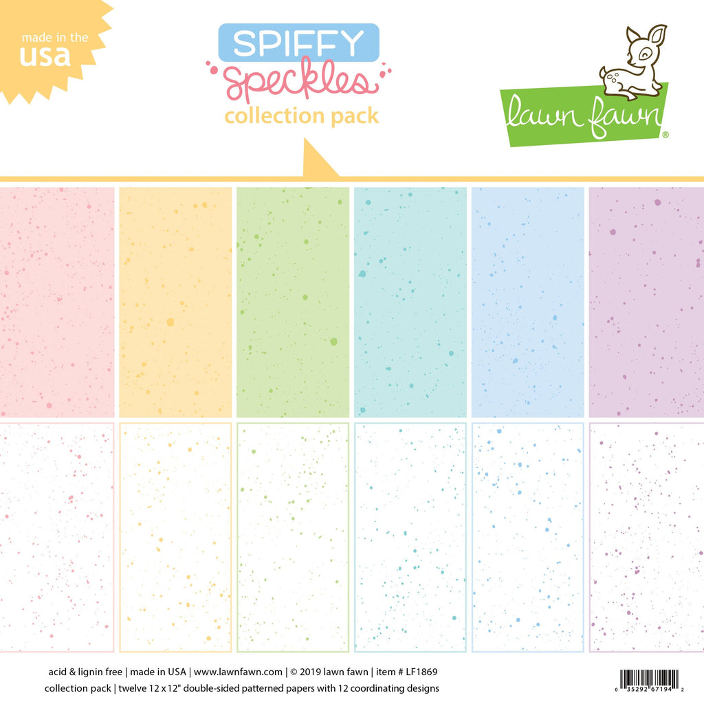 Lawn Fawn - Spiffy Speckles - Collection Pack 12x12"