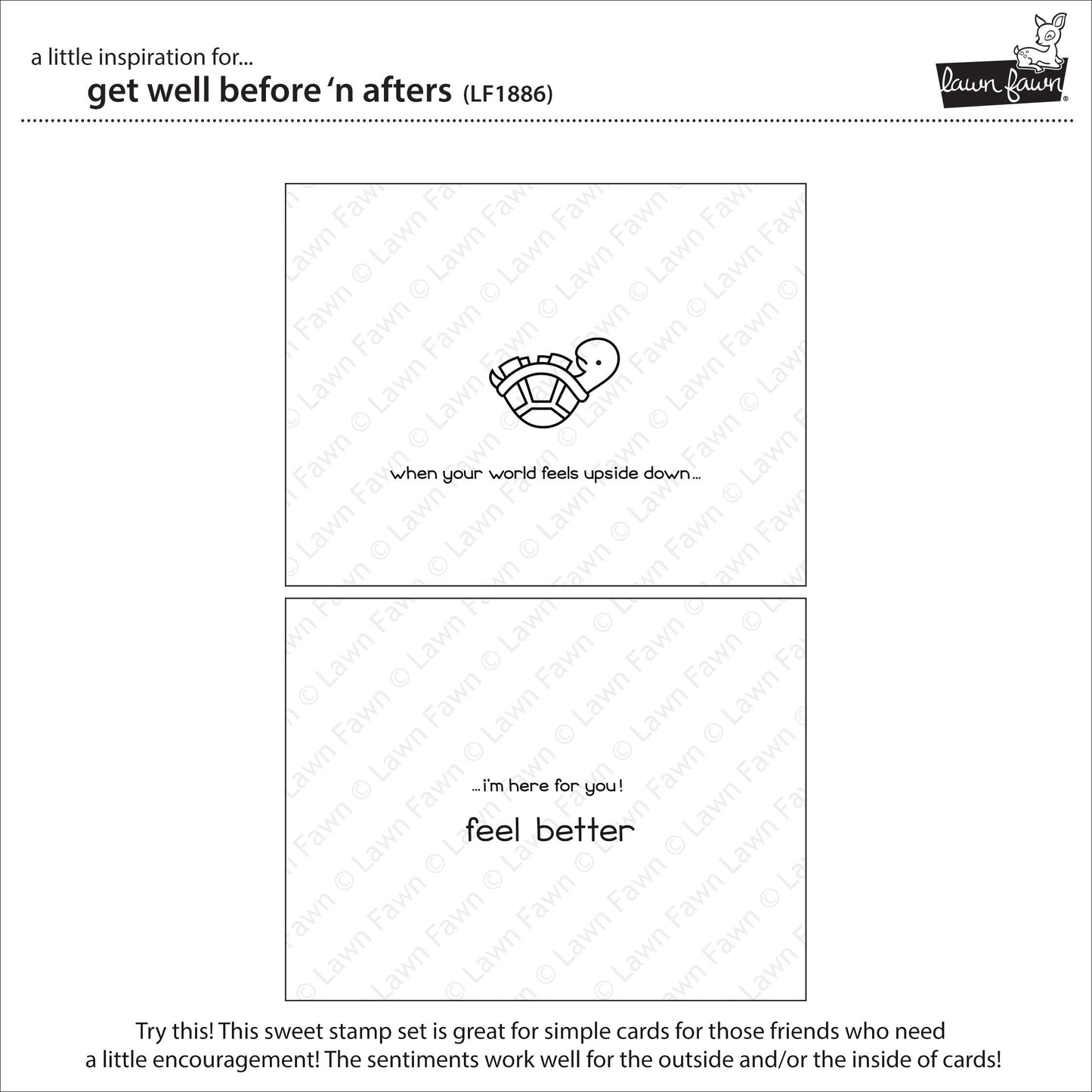 Lawn Fawn - Get Well Before 'n Afters