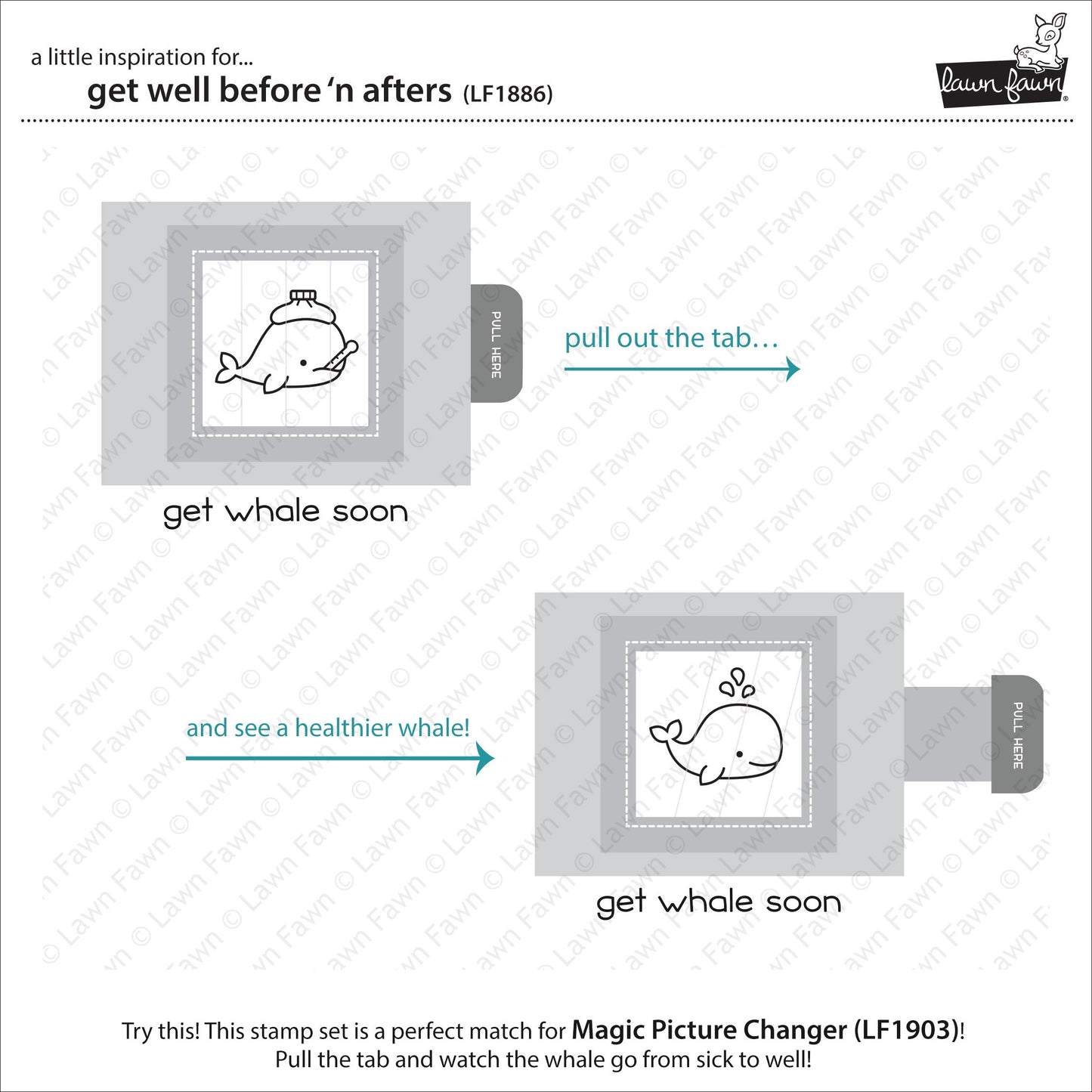 Lawn Fawn - Get Well Before 'n Afters