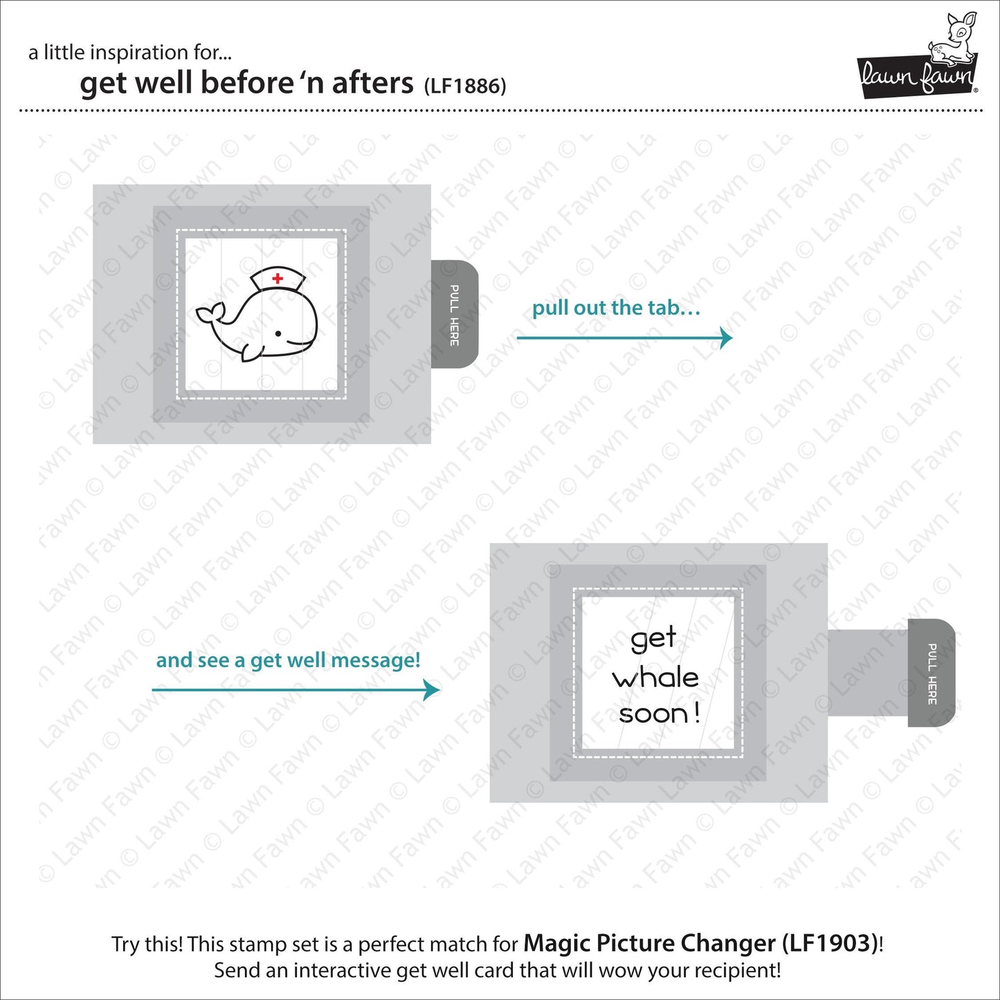Lawn Fawn - Get Well Before 'n Afters