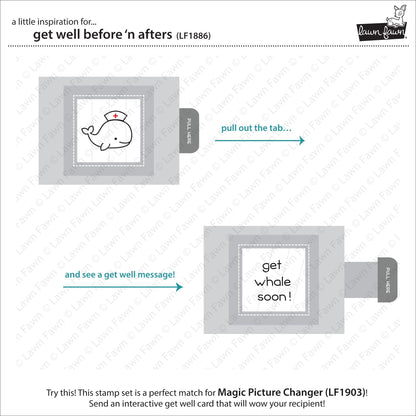 Lawn Fawn - Get Well Before 'n Afters