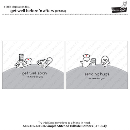 Lawn Fawn - Get Well Before 'n Afters
