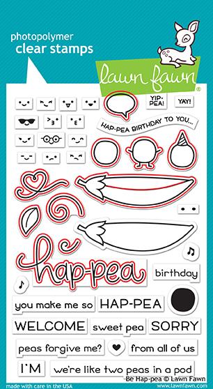 Lawn Fawn - Be Hap-Pea