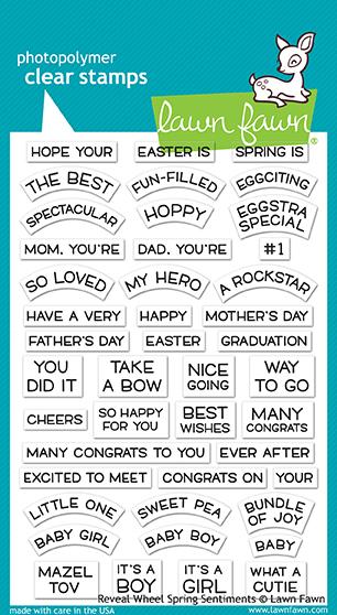 Lawn Fawn - Reveal Wheel Spring Sentiments