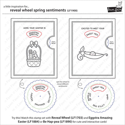 Lawn Fawn - Reveal Wheel Spring Sentiments