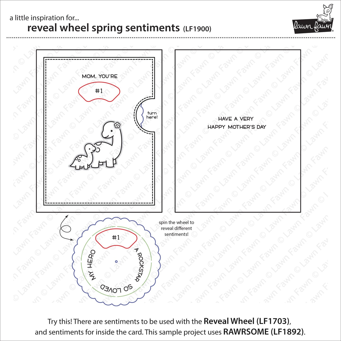 Lawn Fawn - Reveal Wheel Spring Sentiments