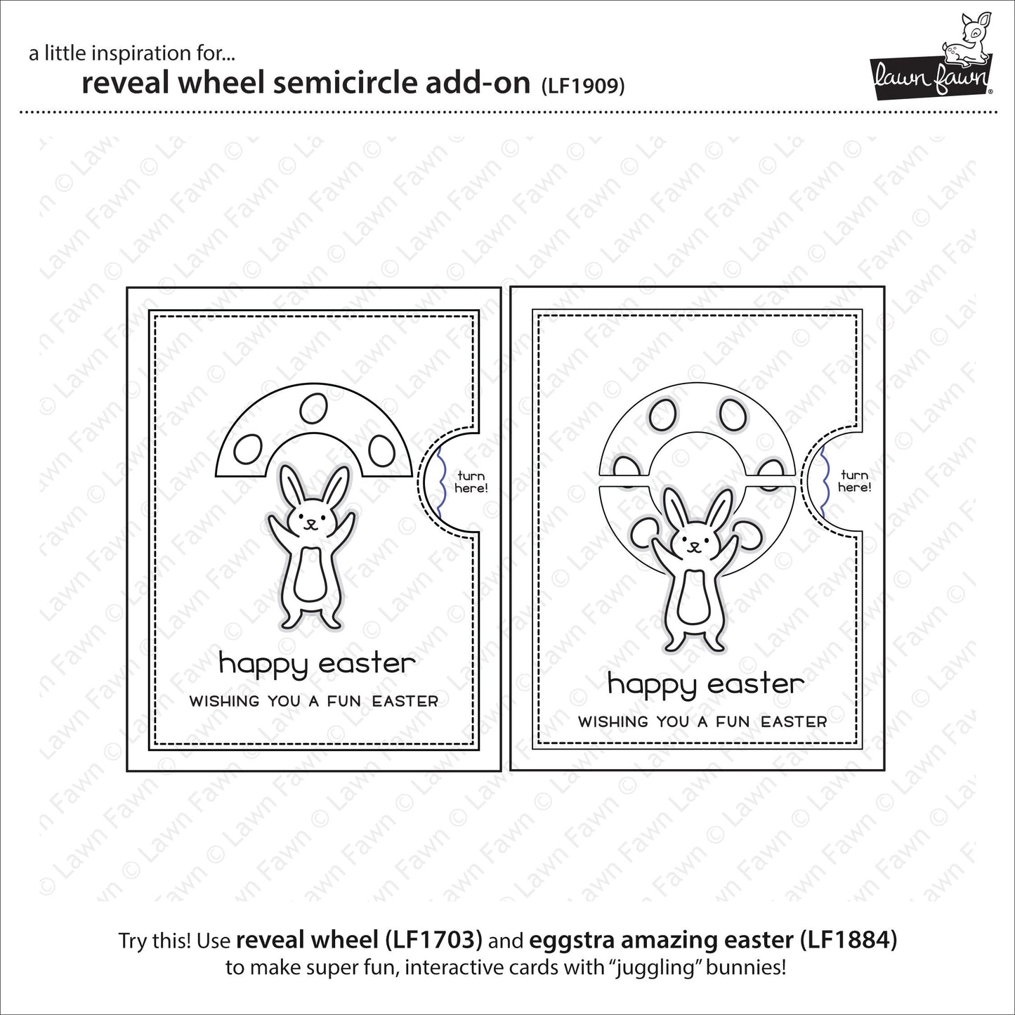 Lawn Fawn - Reveal Wheel Semicircle Add-On