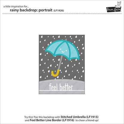 Lawn Fawn - Rainy Backdrop: Portrait