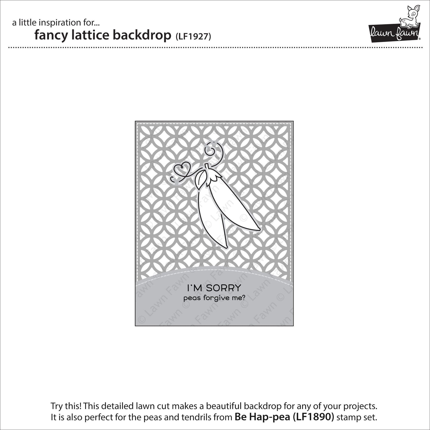 Lawn Fawn - Fancy Lattice Backdrop