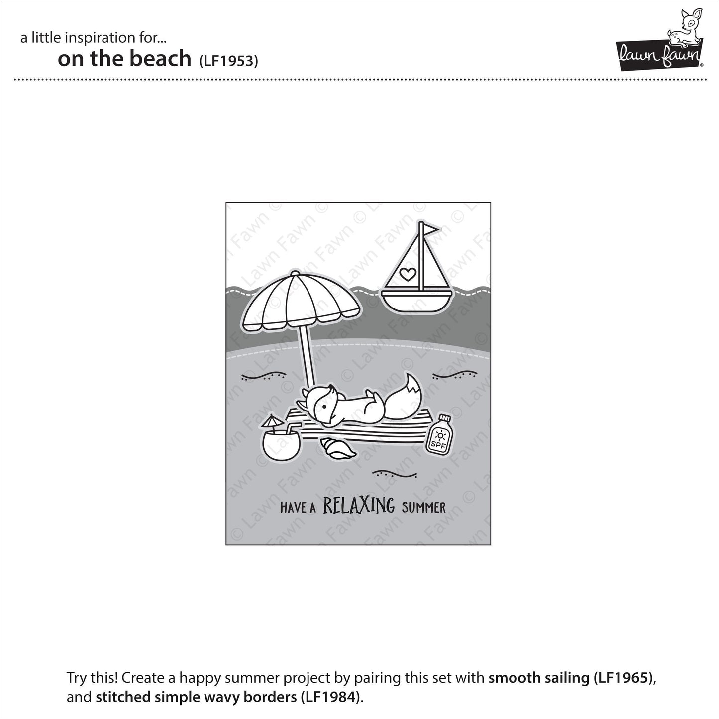 Lawn Fawn - On The Beach