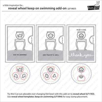 Lawn Fawn - Reveal Wheel Keep On Swimming Add-On