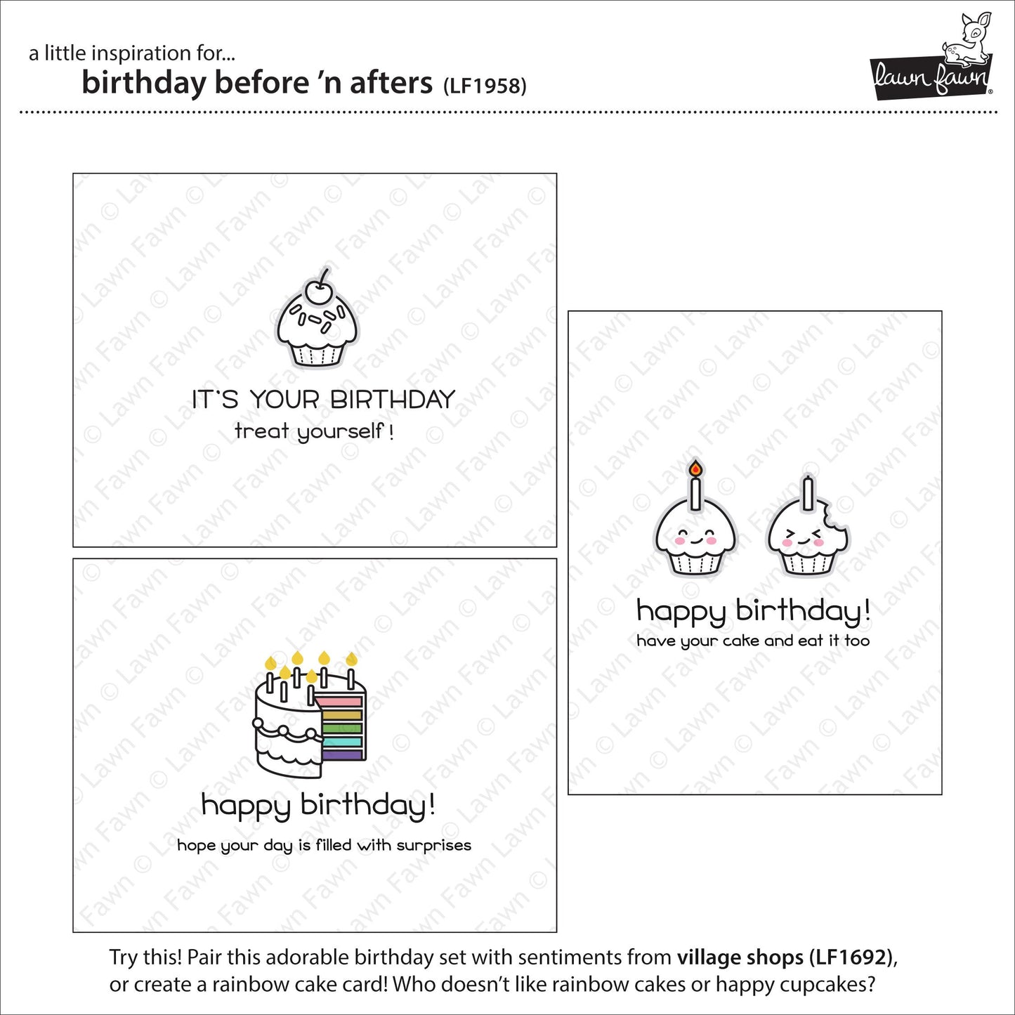 Lawn Fawn - Birthday Before 'n Afters