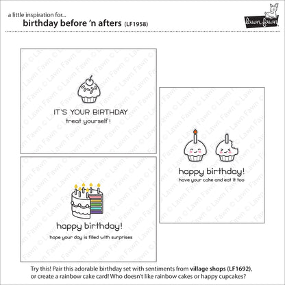 Lawn Fawn - Birthday Before 'n Afters