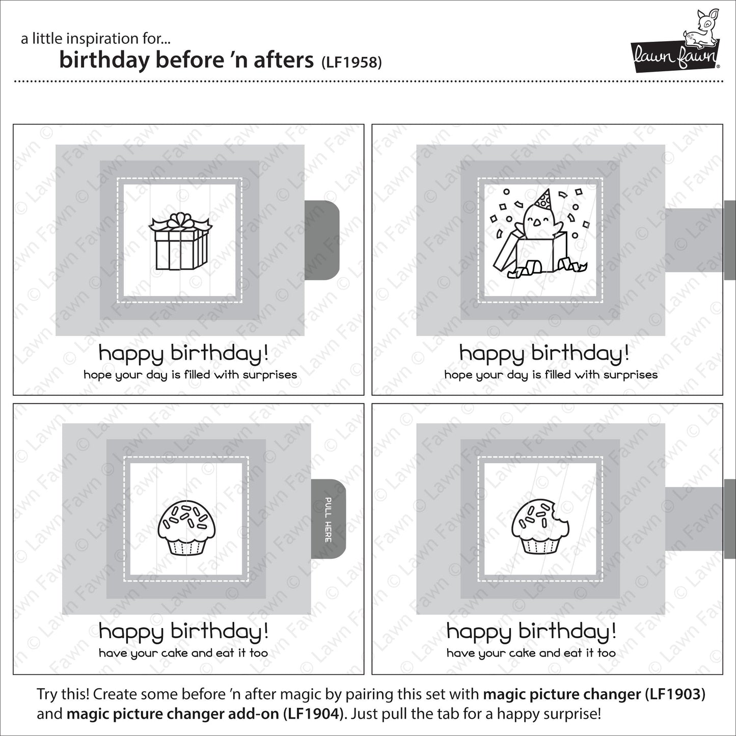 Lawn Fawn - Birthday Before 'n Afters