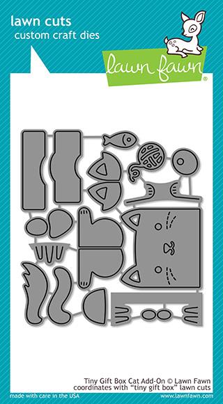 Lawn Fawn - Tiny Gift Box Cat Add-On