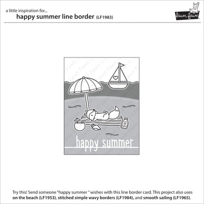 Lawn Fawn - Happy Summer Line Border