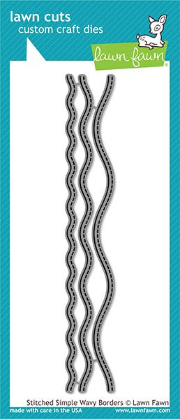 Lawn Fawn - Stitched Simple Wavy Borders