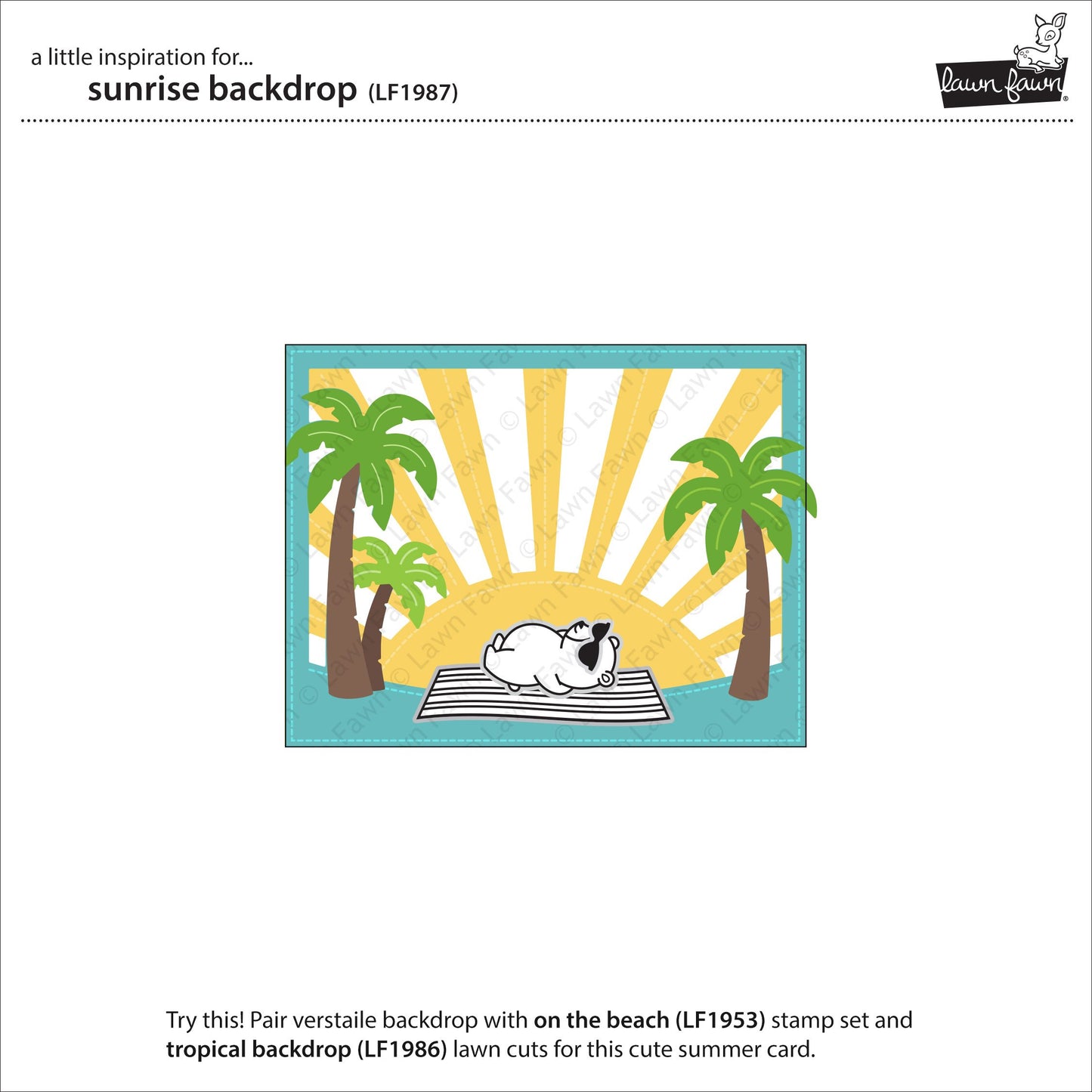 Lawn Fawn - Sunrise Backdrop