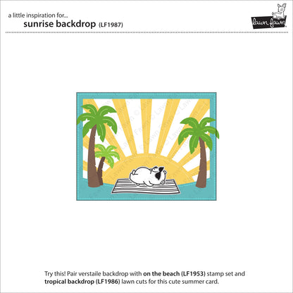 Lawn Fawn - Sunrise Backdrop