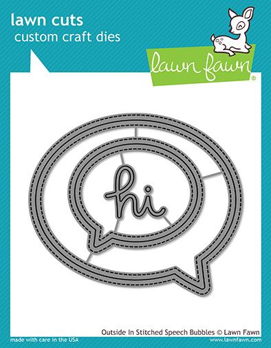 Lawn Fawn - Outside In Stitched Speech Bubbles