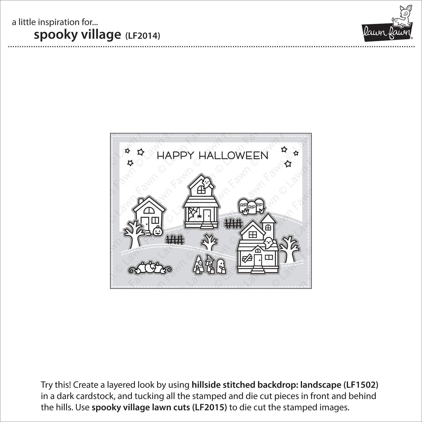 Lawn Fawn - Spooky Village