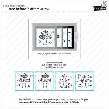 Lawn Fawn - Tree Before 'n Afters