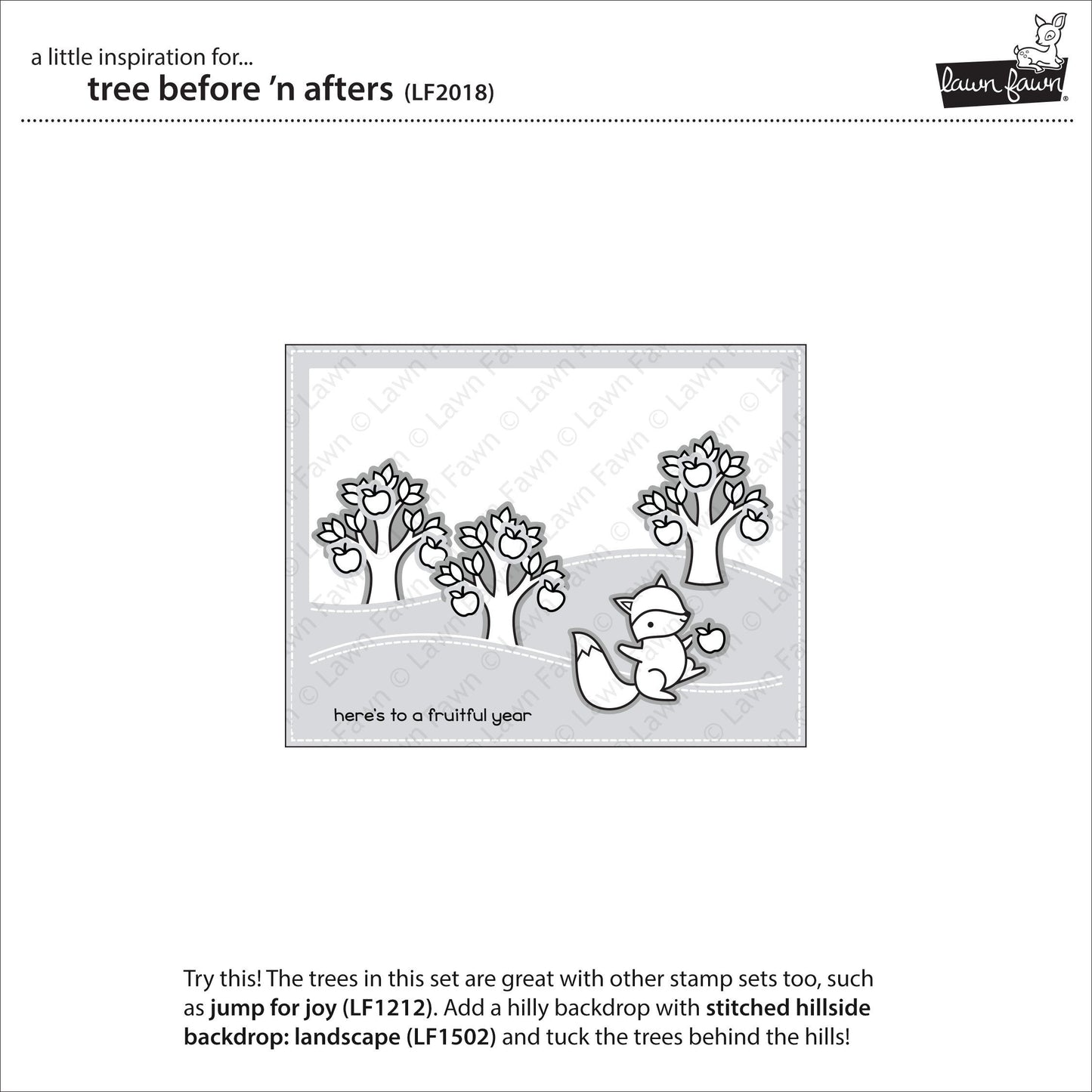 Lawn Fawn - Tree Before 'n Afters