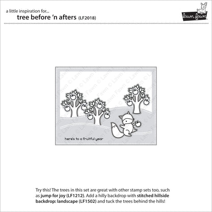 Lawn Fawn - Tree Before 'n Afters