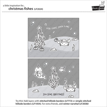 Lawn Fawn - Christmas Fishes