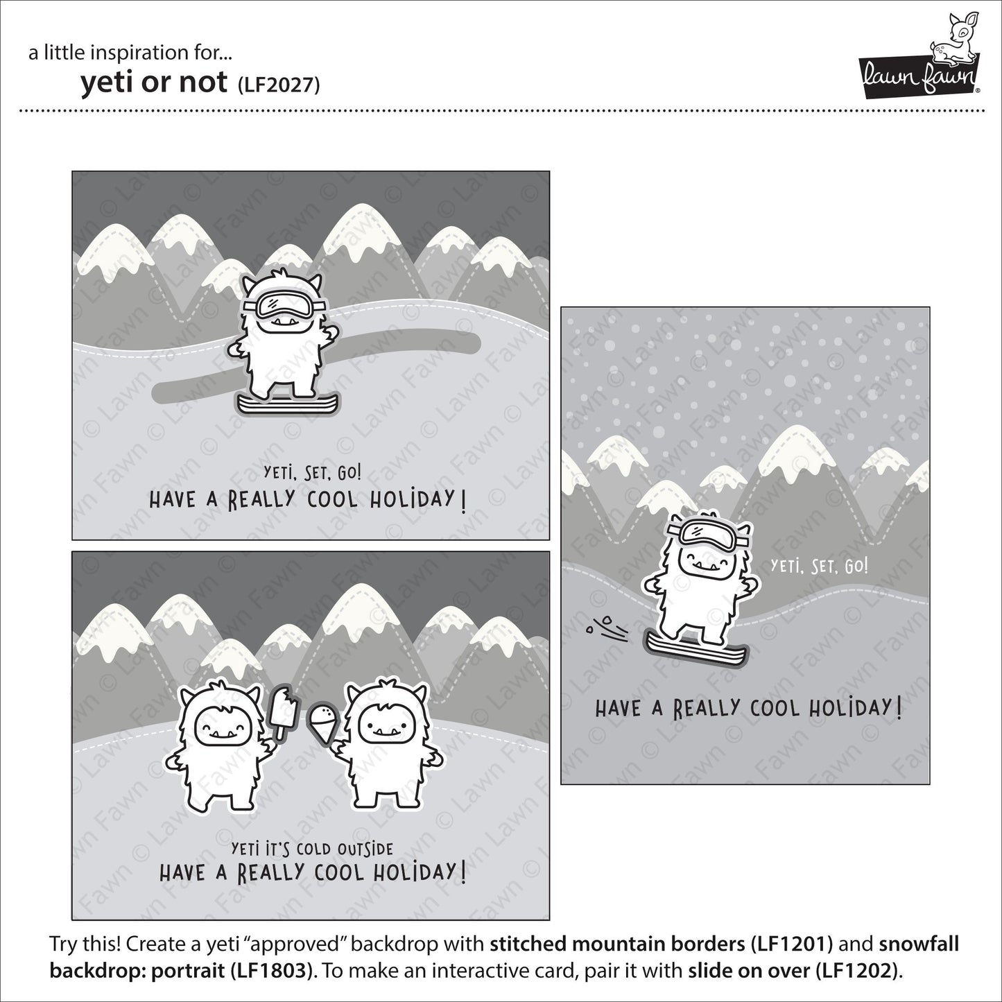 Lawn Fawn - Yeti Or Not