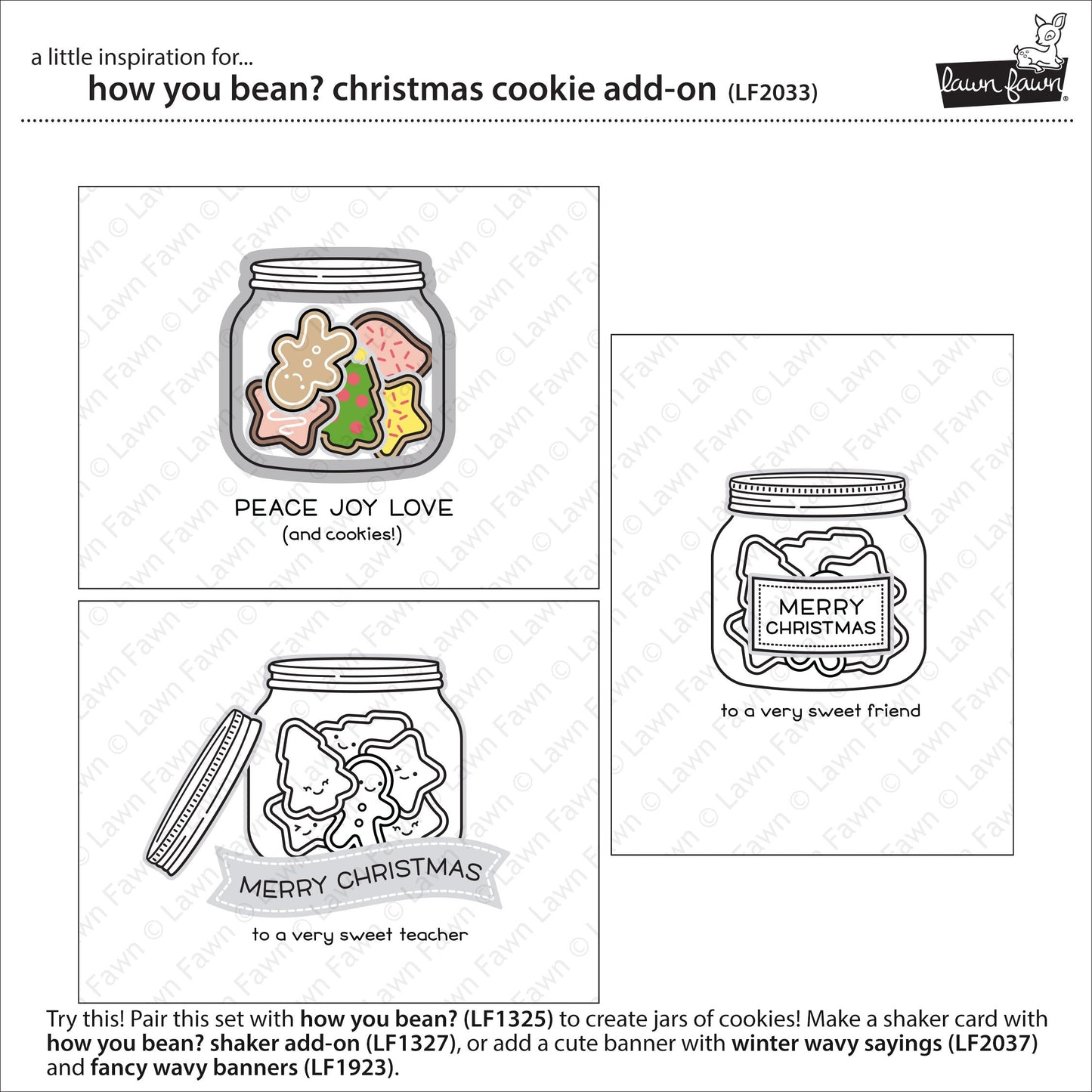 Lawn Fawn - How You Bean? Christmas Cookie Add-On