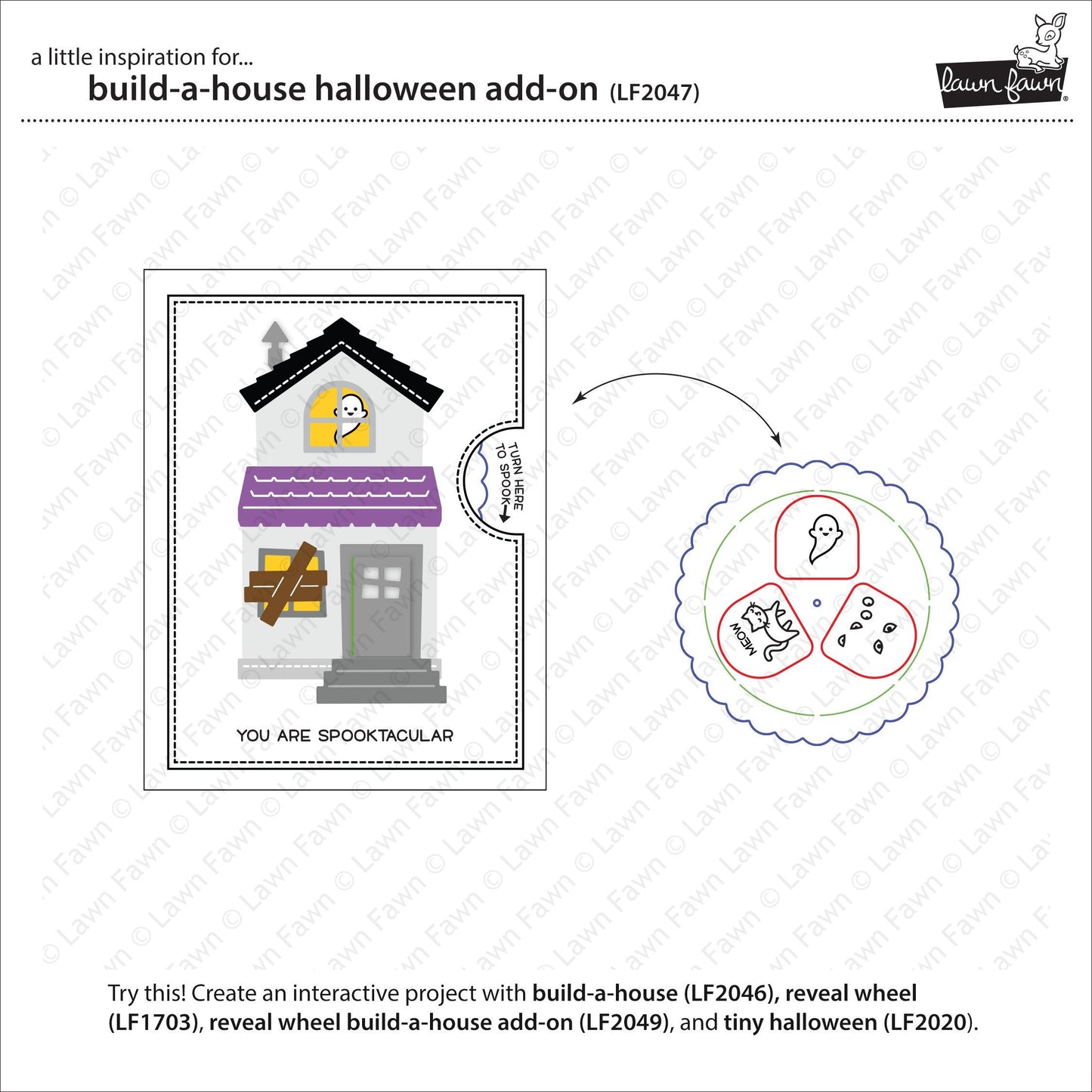 Lawn Fawn - Build-a-House Halloween Add-On