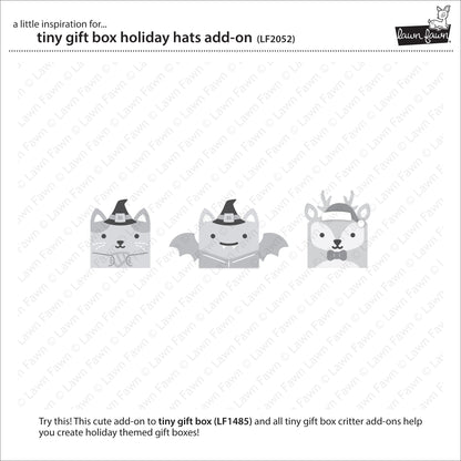 Lawn Fawn - Tiny Gift Box Holiday Hats Add-On