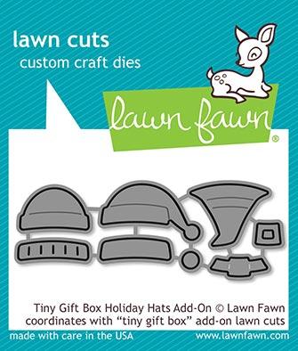 Lawn Fawn - Tiny Gift Box Holiday Hats Add-On