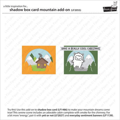 Lawn Fawn - Shadow Box Card Mountain Add-On