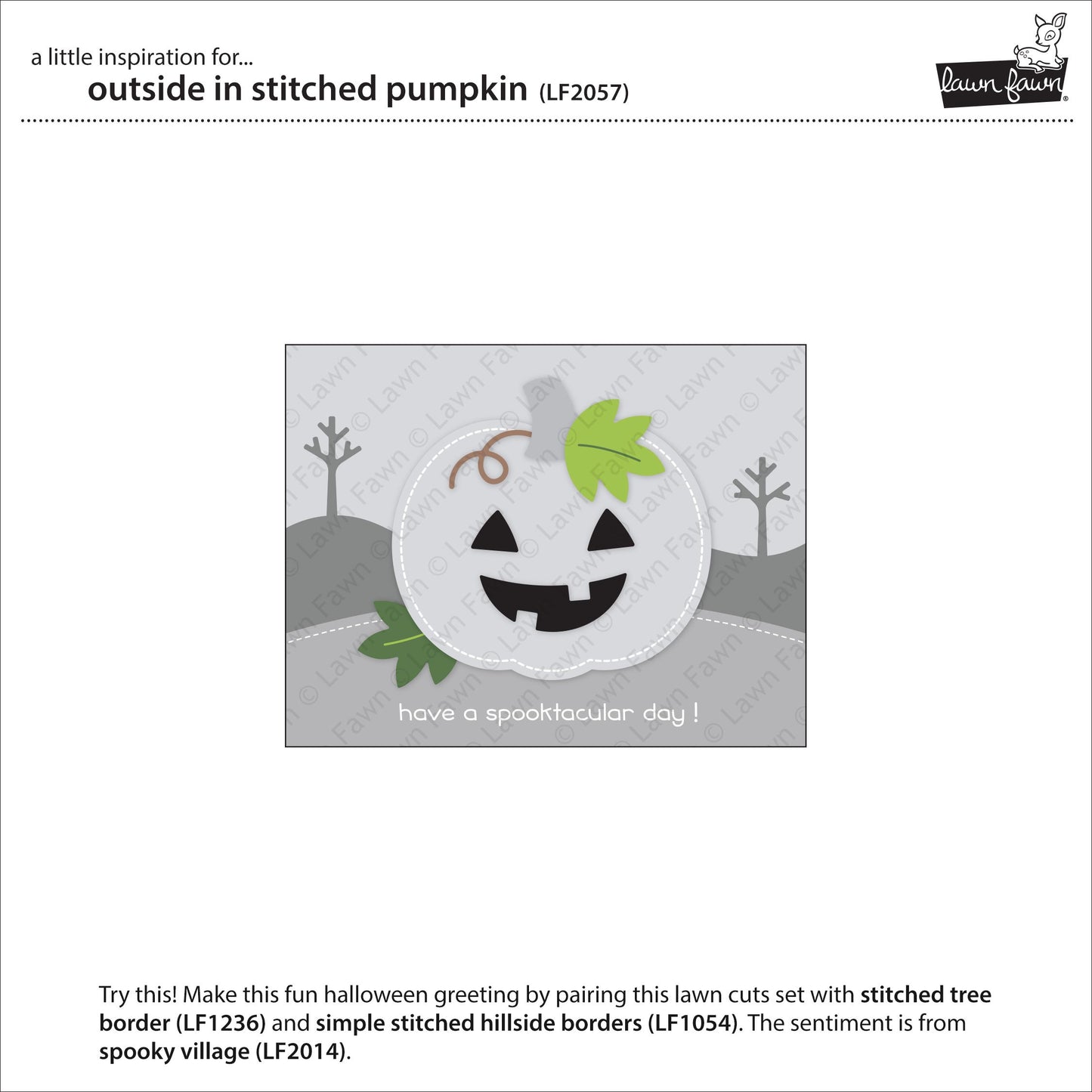 Lawn Fawn - Outside In Stitched Pumpkin