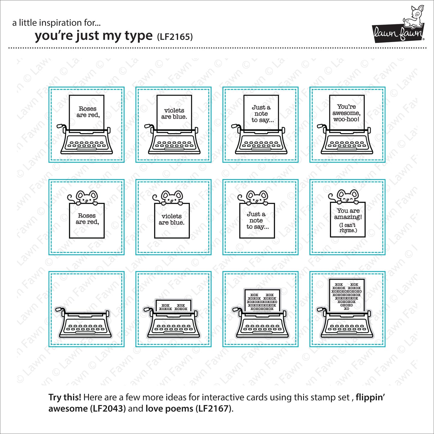 Lawn Fawn - You're Just My Type