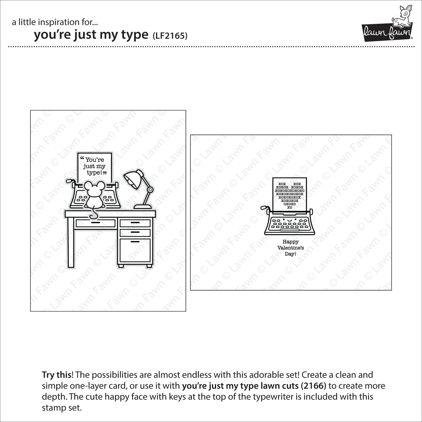 Lawn Fawn - You're Just My Type