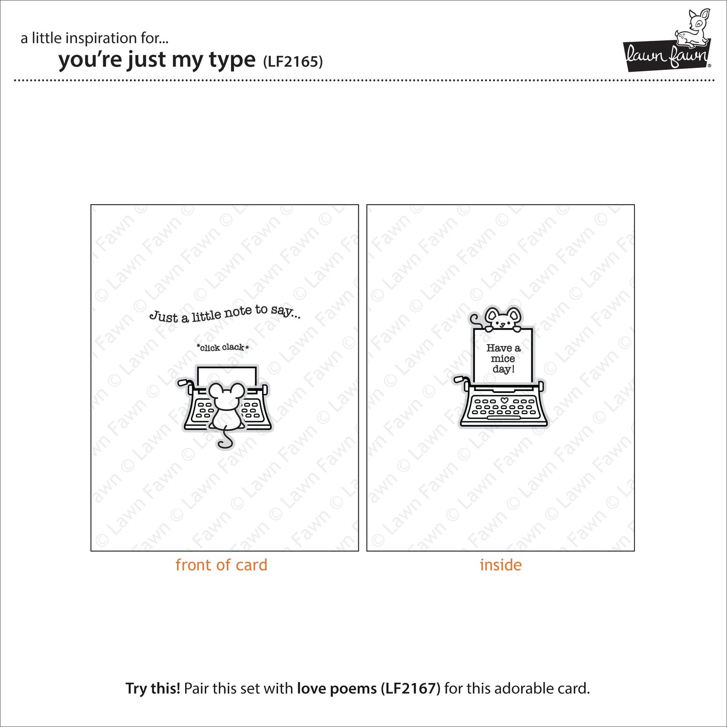 Lawn Fawn - You're Just My Type