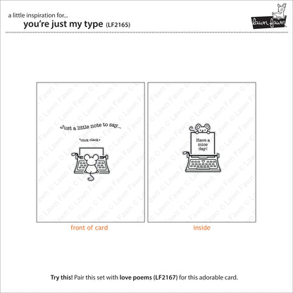 Lawn Fawn - You're Just My Type